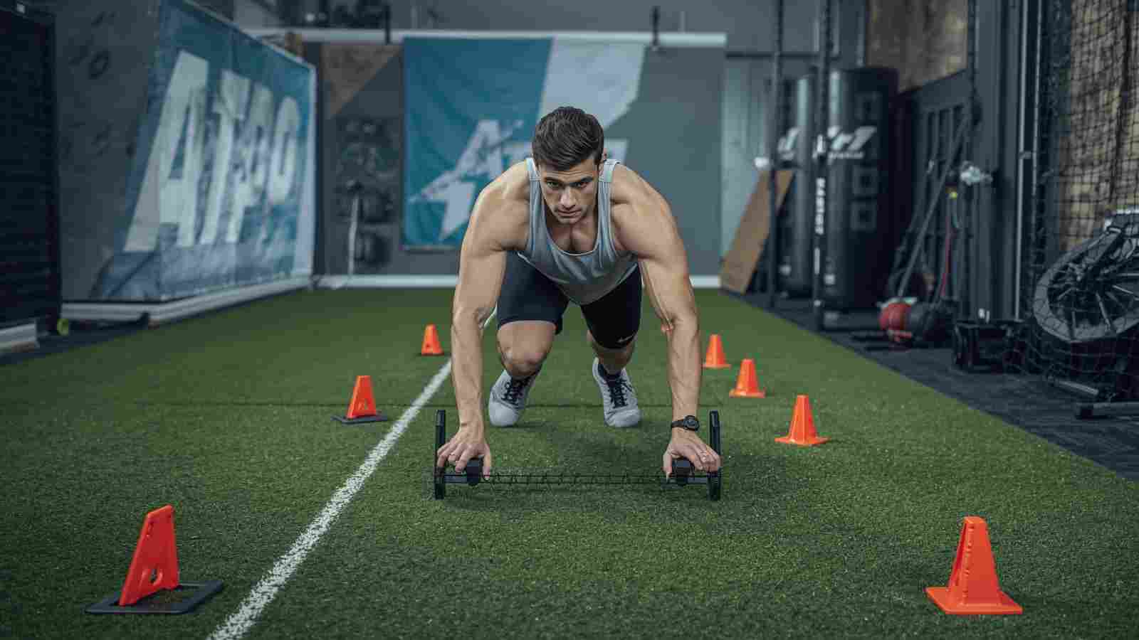 Athlete sprint timing improvement on turf